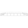 vidaXL Dog Kennel Silver Steel 861 sq ft Durable Dog Kennel