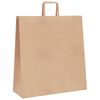 vidaXL Paper Bags 50 pcs with Handles Brown 17.7x6.7x18.9"