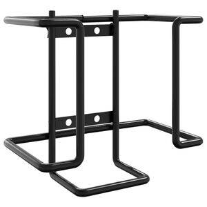 vidaXL Salt Lick Holder Black Steel Standard Durable Salt Lick Holder