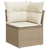 vidaXL Garden Sofa Set Beige; White