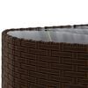 vidaXL Patio Sofa Set Set of 10 Brown PE rattan Large Adjustable Feet