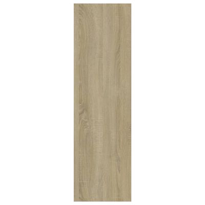 vidaXL Book Cabinet/Room Divider Sonoma Oak 15.7"x11.8"x40.6" Engineered Wood