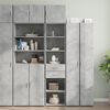 vidaXL Slim Storage Cabinet Concrete Grey Engineered Wood Slim