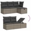 vidaXL Garden Sofa Set Grey