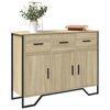 vidaXL Sideboard Sonoma Oak Engineered wood, Metal Medium Sideboard