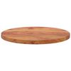 vidaXL Table Top Natural Solid Acacia Wood Durable Table Top Round