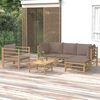 vidaXL Garden Lounge Set Taupe Bamboo Modular size