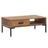 vidaXL Coffee Table Brown Solid Pinewood Medium Coffee Table