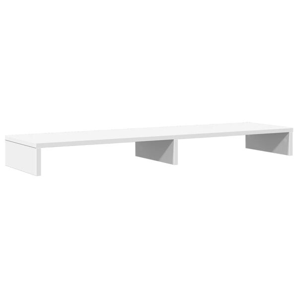 vidaXL Monitor Stand White 39.4x10.6x3.9" Engineered Wood
