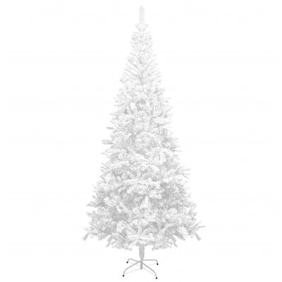 vidaXL Artificial Pre-lit Christmas Tree with Ball Set L 94.5" White