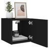 vidaXL TV Wall Cabinet Set of 2 Black Engineered Wood Medium