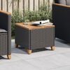 vidaXL Garden Table Black and Brown