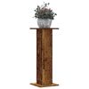 vidaXL Plant Stands 2 pcs Old Wood 11.8x11.8x31.5" Engineered Wood
