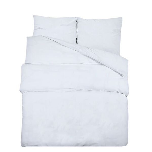 vidaXL Duvet Cover Set White Microfiber (100% polyester)