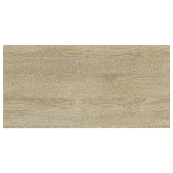 vidaXL Shelf Set of 8 Sonoma Oak Engineered Wood 15.7 x 7.9 x 0.6 in