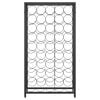 vidaXL Wine Rack for 45 Bottles Black 21.3"x7.1"x39.4" Wrought Iron
