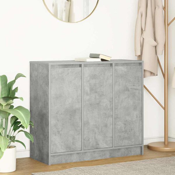 vidaXL Sideboard Concrete Grey Engineered Wood Medium Sideboard
