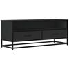 vidaXL TV Cabinet Black Engineered wood and metal Medium TV Cabinet