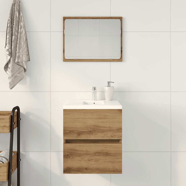 vidaXL Bathroom Sink Cabinet Artisan Oak 41x38,5x45 cm Engineered Wood