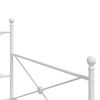 vidaXL Daybed With Trundle White Steel Single to double bed conversion