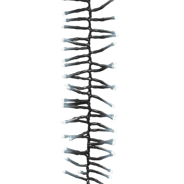 vidaXL LED Cluster String Cold White PVC, Copper 11 meters