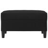 vidaXL Footstool Black Faux leather Compact Footstool Rectangular