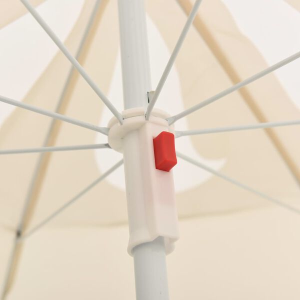 vidaXL Garden Parasol Sand 100% Polyester, Steel 70.9 in diameter