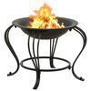 vidaXL Fire Pit with Poker 19.3" Steel