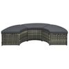 vidaXL Sofa Set Grey PE Rattan Large Modular 7 Piece Patio Lounge Set
