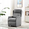 vidaXL Recliner Chair Light gray 67.5 x 93.5 x 101.5 cm fabric