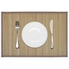vidaXL Placemat Brown Bamboo 11.8 x 17.7 in Non-slip Bamboo Placemats