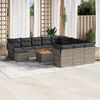 vidaXL Garden Sofa Set Grey and Brown