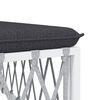 vidaXL Garden Lounge Set White, Dark Grey