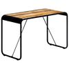 vidaXL Dining Table Brown Solid Mango Wood 46.5x23.6x29.9 in Industrial