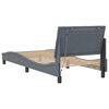 vidaXL Bed Frame Dark Grey Velvet Single Bed Frame Rectangular