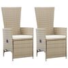 vidaXL Dining Set Beige, Cream White