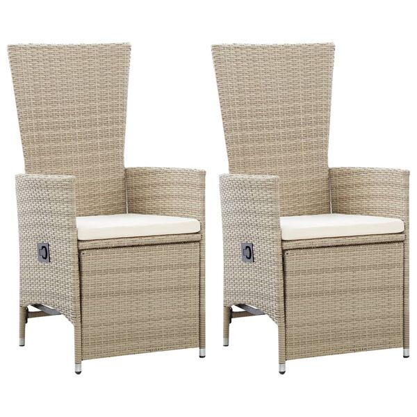 vidaXL Dining Set Beige, Cream White