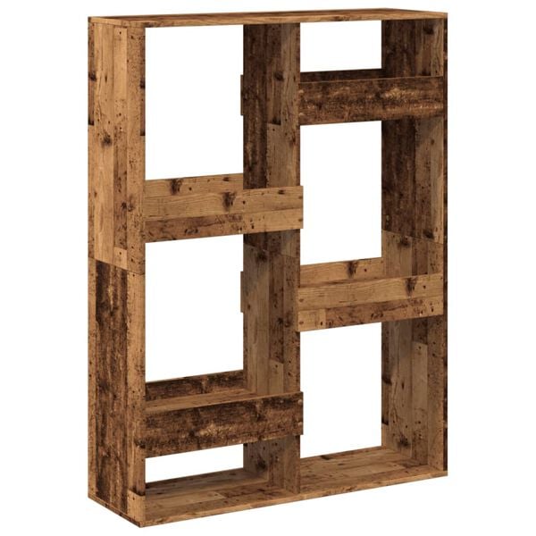vidaXL Room Divider Old wood Engineered wood Medium Room Divider