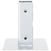 vidaXL Post Bases Square 12 pcs Silver 2.01x2.01" Galvanised Steel