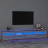 vidaXL TV Cabinet Grey sonoma Engineered wood Large Lights TV Cabinet
