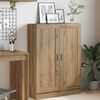 vidaXL Book Cabinet Artisan oak Engineered wood Medium Book Cabinet