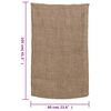 vidaXL Jute Sacks 10 pcs 23.6x41.3" 100% Jute 220 gsm