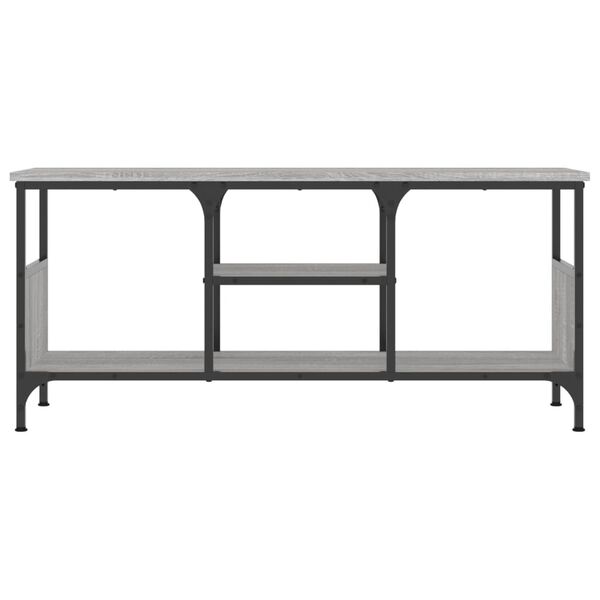 vidaXL TV Cabinet Grey Sonoma Engineered wood, Iron TV Cabinet