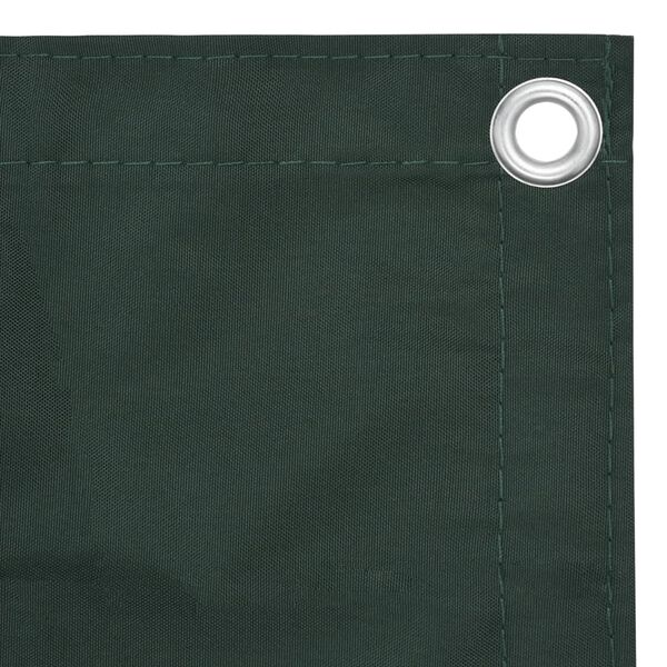 vidaXL Balcony Screen Dark Green 35.4x118.1" Oxford Fabric