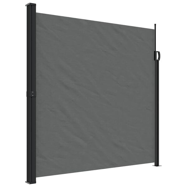 vidaXL Retractable Side Awning Anthracite