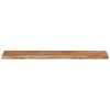 vidaXL Wall Shelf Natural wood color Solid acacia wood 39.4 x 7.9 in