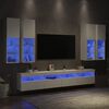 vidaXL TV Wall Cabinet Set TV Cabinet Set Rectangular Modern