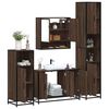 vidaXL Bathroom Furniture Set Brown Oak Engineered wood, metal Large