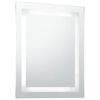 vidaXL Bathroom Mirror Silver Glass 23.6 x 31.5 in Bathroom Mirror