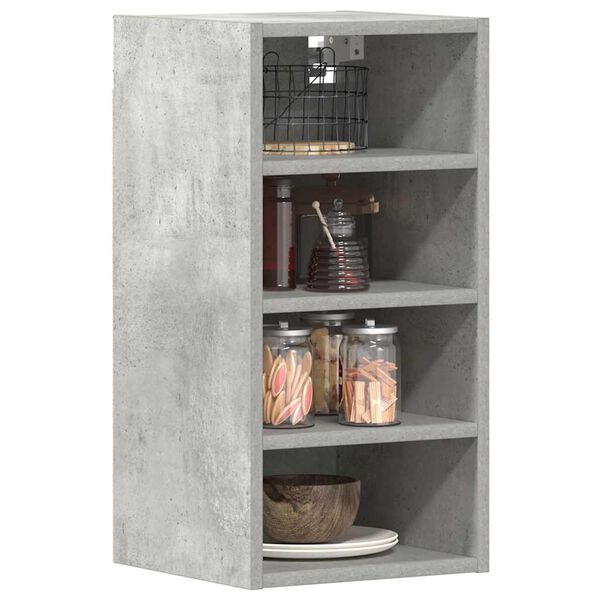 vidaXL Hanging Cabinet Concrete grey Engineered wood 11.8x11.6x23.6 in